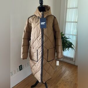 Lands’ End Insulated Thermoplume Quilted Womens Maxi Coat - Size XL